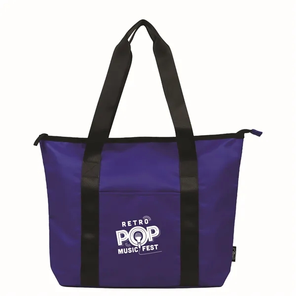 Sustainable RPET Tote with Zipper - Sustainable RPET Tote with Zipper - Image 14 of 15