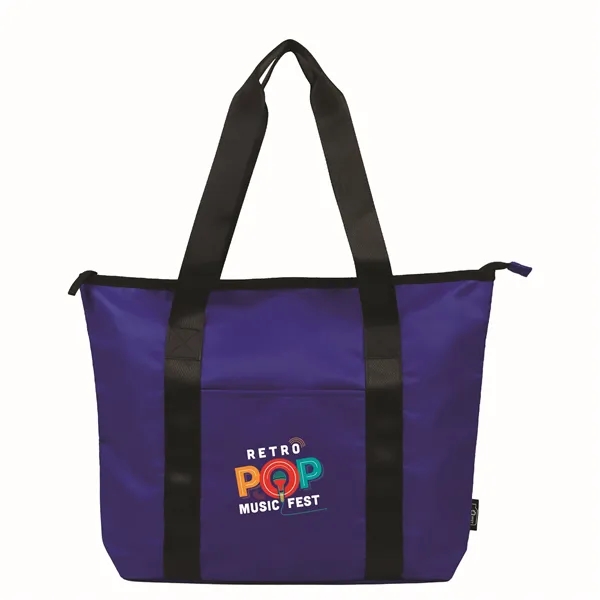 Sustainable RPET Tote with Zipper - Sustainable RPET Tote with Zipper - Image 15 of 15