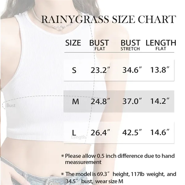 Women'S Yoga Sports Running Ribbed Seamless Crop Tank Top - Women'S Yoga Sports Running Ribbed Seamless Crop Tank Top - Image 1 of 9