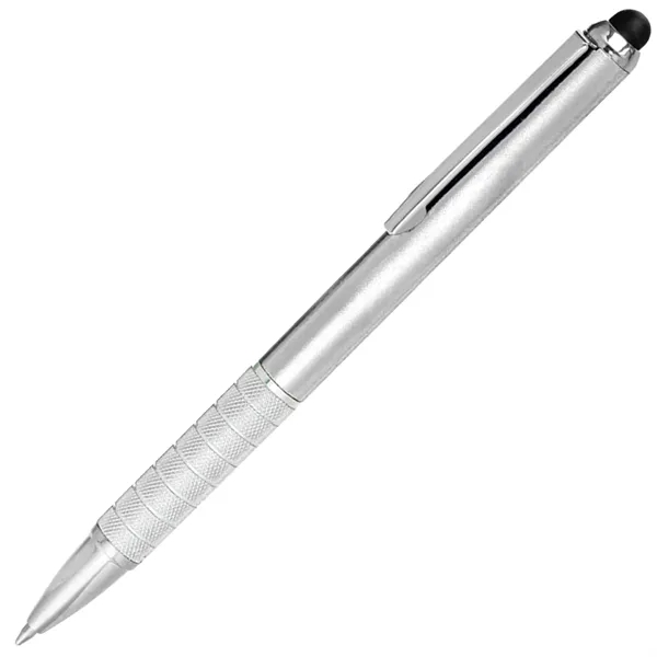Twist Action Metal Pens w/ Stylus & Chrome Accent 2-in-1 - Twist Action Metal Pens w/ Stylus & Chrome Accent 2-in-1 - Image 4 of 4
