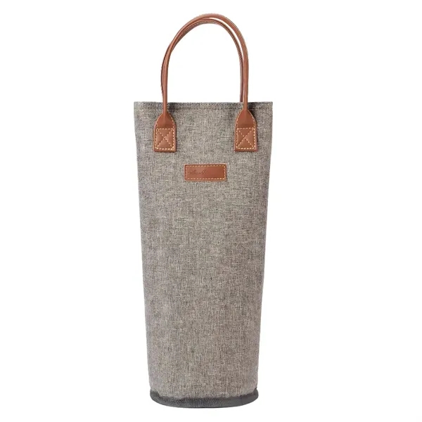 1-Bottle Insulated Wine Tote Carrier - 1-Bottle Insulated Wine Tote Carrier - Image 1 of 5