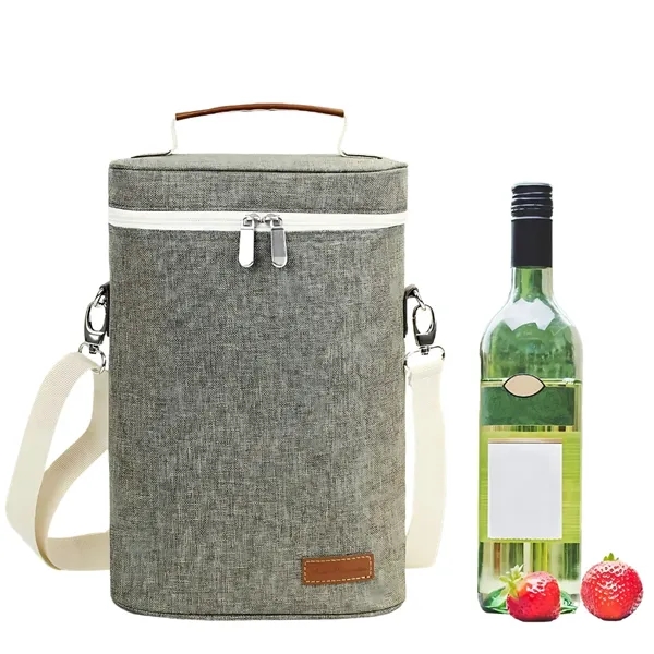 2-Bottle Insulated Wine Tote Carrier - 2-Bottle Insulated Wine Tote Carrier - Image 5 of 5