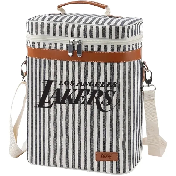 6-Bottle Insulated Wine Tote Carrier - 6-Bottle Insulated Wine Tote Carrier - Image 0 of 3