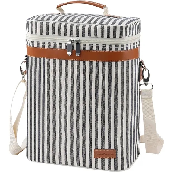 6-Bottle Insulated Wine Tote Carrier - 6-Bottle Insulated Wine Tote Carrier - Image 1 of 3