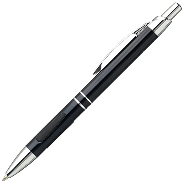 Engraved Metal Pens w/ Silver accents & Ballpoint Tip - Engraved Metal Pens w/ Silver accents & Ballpoint Tip - Image 1 of 6