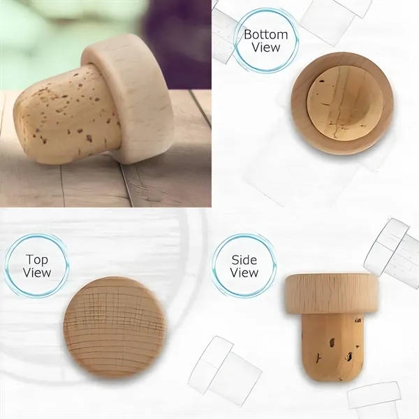 Custom Wine Stoppers Wooden - Custom Wine Stoppers Wooden - Image 2 of 3
