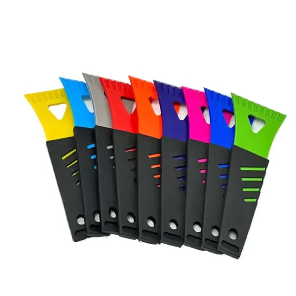Car Accessorie Multipurpose Multicolor Plastic Ice Scraper - Car Accessorie Multipurpose Multicolor Plastic Ice Scraper - Image 1 of 2
