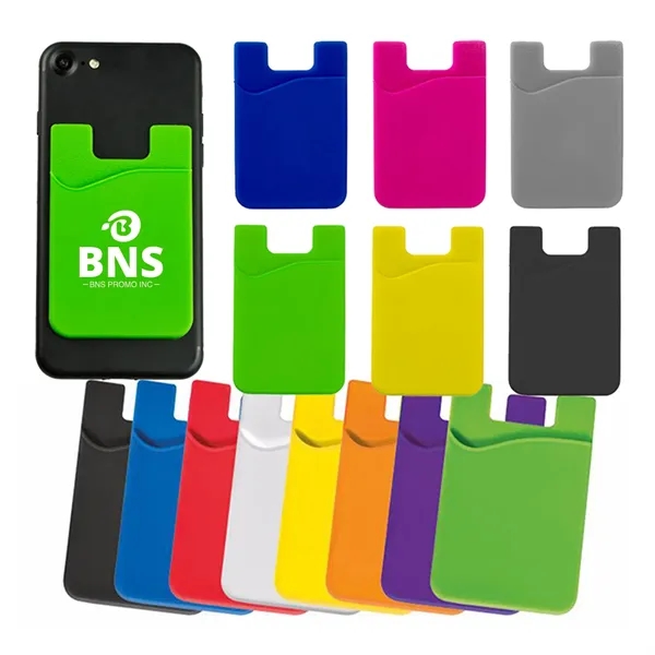 Silicone Phone Card Holder Strong Adhesive Pocket Stick - Silicone Phone Card Holder Strong Adhesive Pocket Stick - Image 0 of 1