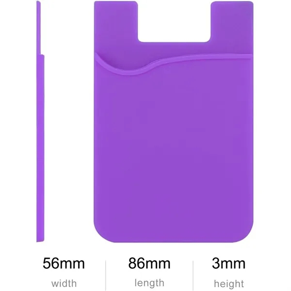 Silicone Phone Card Holder Strong Adhesive Pocket Stick - Silicone Phone Card Holder Strong Adhesive Pocket Stick - Image 1 of 1