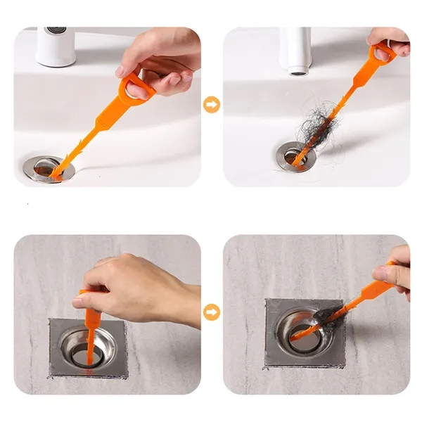 Flexible drain cleaner for efficient sink cleaning - Flexible drain cleaner for efficient sink cleaning - Image 4 of 4