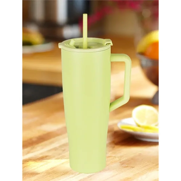 40 oz Tumbler with Handle and Straw100% Leakproof - 40 oz Tumbler with Handle and Straw100% Leakproof - Image 1 of 11
