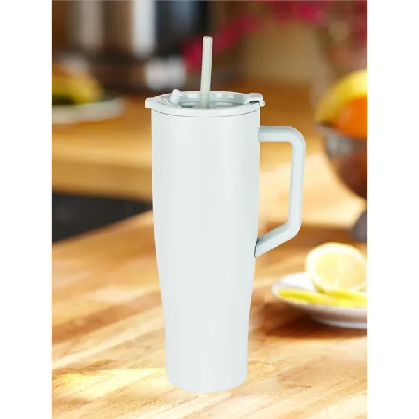 40 oz Tumbler with Handle and Straw100% Leakproof - 40 oz Tumbler with Handle and Straw100% Leakproof - Image 5 of 11