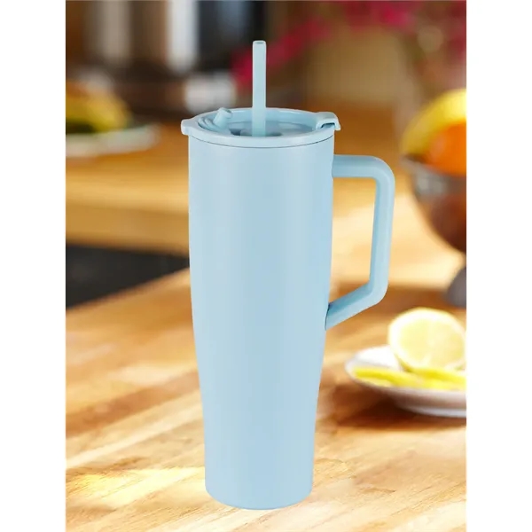 40 oz Tumbler with Handle and Straw100% Leakproof - 40 oz Tumbler with Handle and Straw100% Leakproof - Image 7 of 11