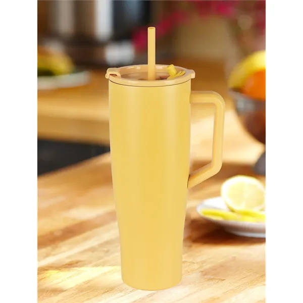 40 oz Tumbler with Handle and Straw100% Leakproof - 40 oz Tumbler with Handle and Straw100% Leakproof - Image 9 of 11