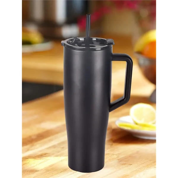 40 oz Tumbler with Handle and Straw100% Leakproof - 40 oz Tumbler with Handle and Straw100% Leakproof - Image 11 of 11
