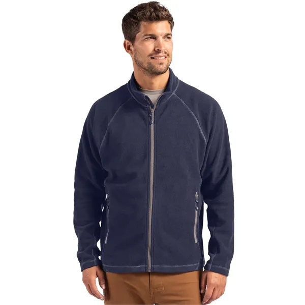 Clique Powder Fleece Full Zip Mens Jacket - Clique Powder Fleece Full Zip Mens Jacket - Image 6 of 9