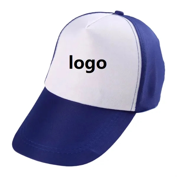 5 Panel Adjustable Two-Tone Cotton Baseball Cap - 5 Panel Adjustable Two-Tone Cotton Baseball Cap - Image 0 of 7