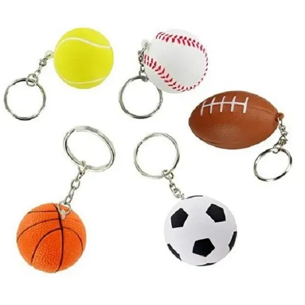 Soccer Keychains Stress Ball For School Carnival Reward - Soccer Keychains Stress Ball For School Carnival Reward - Image 1 of 6