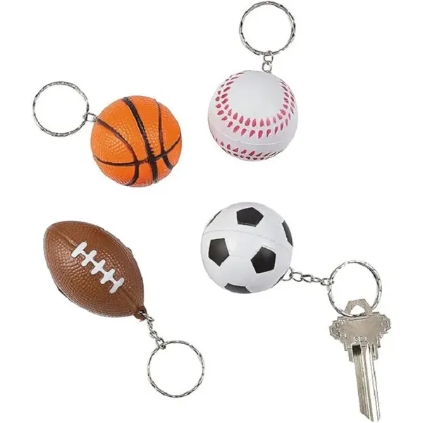 Soccer Keychains Stress Ball For School Carnival Reward - Soccer Keychains Stress Ball For School Carnival Reward - Image 2 of 6