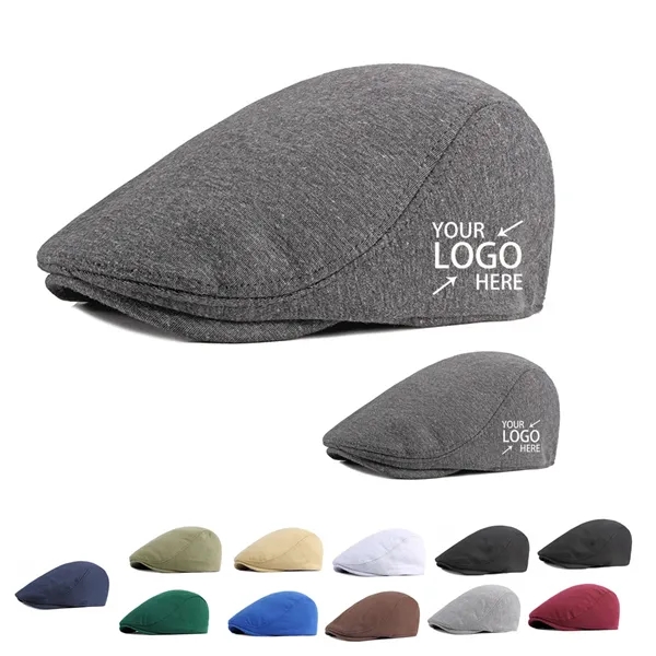 Cotton Flat Cap - Cotton Flat Cap - Image 0 of 4