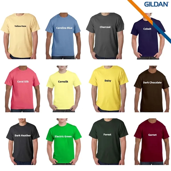 Gildan® 5.3 OZ. 100% Cotton Gusti Adult T-Shirts - Gildan® 5.3 OZ. 100% Cotton Gusti Adult T-Shirts - Image 4 of 10