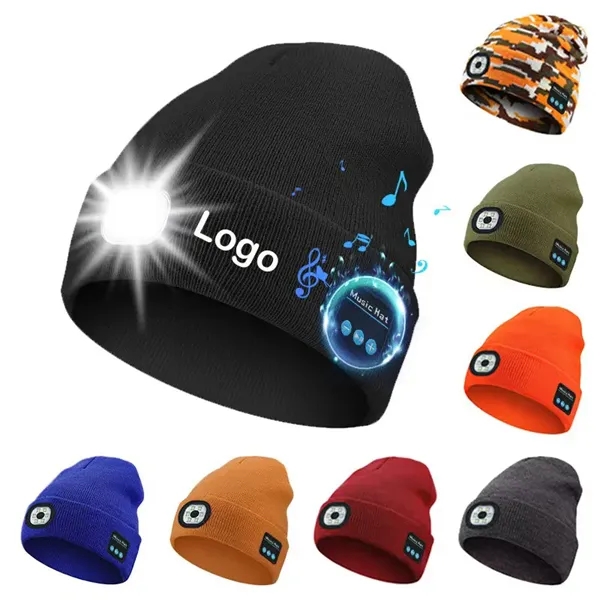 Bluetooth Beanie with Light - Bluetooth Beanie with Light - Image 0 of 2