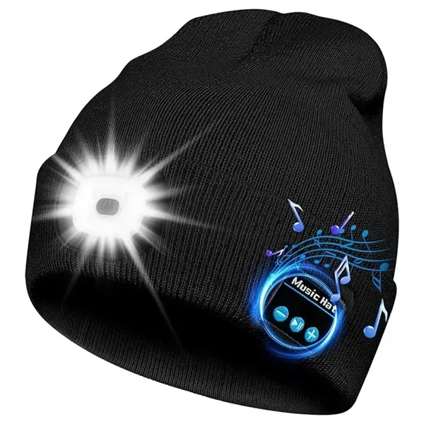 Bluetooth Beanie with Light - Bluetooth Beanie with Light - Image 1 of 2