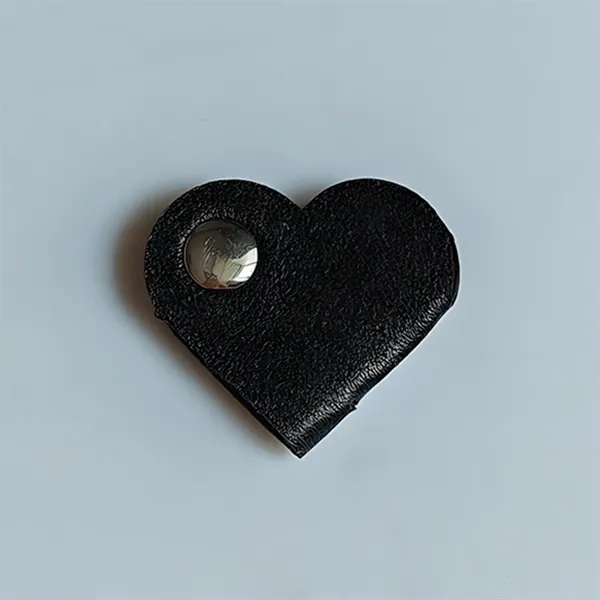 Portable PU Data Cable Organizer Heart-Shape - Portable PU Data Cable Organizer Heart-Shape - Image 3 of 10