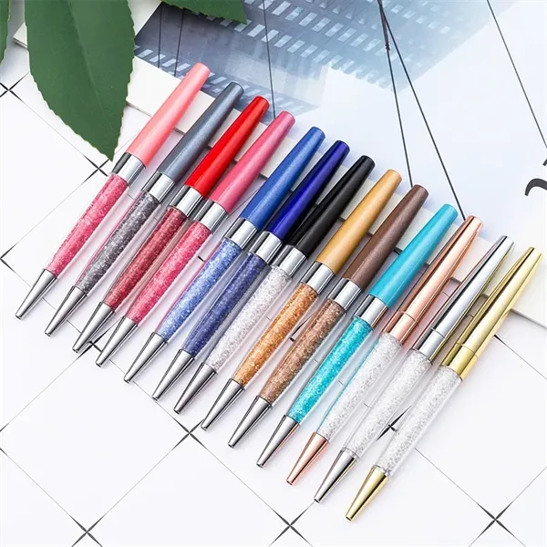 Bling Rhinestone Refillable Twist Action Metal Ballpoint Pen - Bling Rhinestone Refillable Twist Action Metal Ballpoint Pen - Image 4 of 4