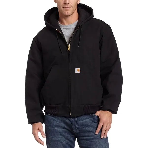 Men's Quilted Insulated Flannel Active Hooded Jacket - Men's Quilted Insulated Flannel Active Hooded Jacket - Image 4 of 10