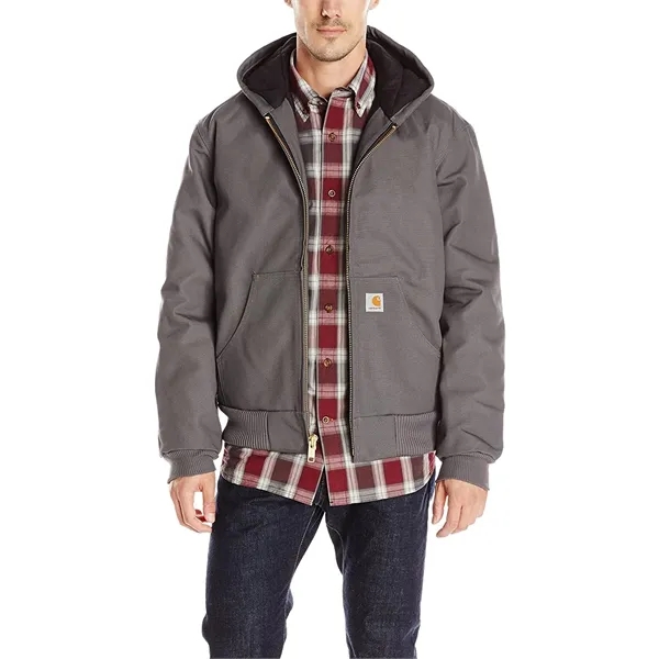 Men's Quilted Insulated Flannel Active Hooded Jacket - Men's Quilted Insulated Flannel Active Hooded Jacket - Image 8 of 10