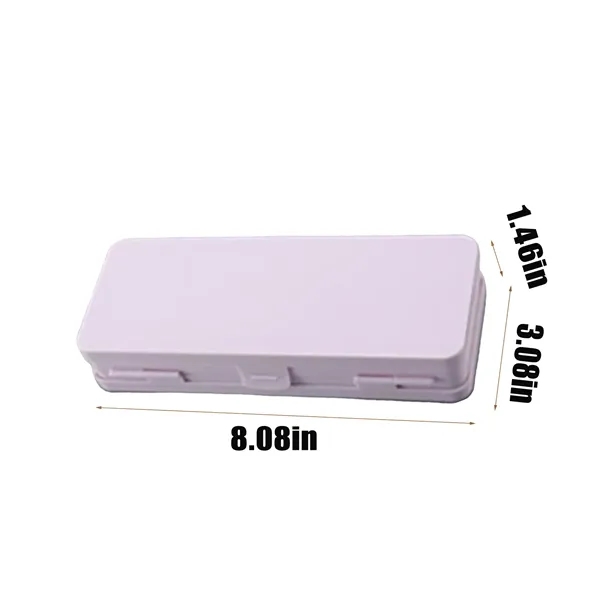Plastic Frosted Pencil Case School Office Supplies - Plastic Frosted Pencil Case School Office Supplies - Image 1 of 6