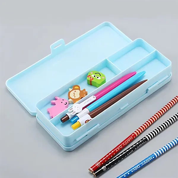 Plastic Frosted Pencil Case School Office Supplies - Plastic Frosted Pencil Case School Office Supplies - Image 2 of 6