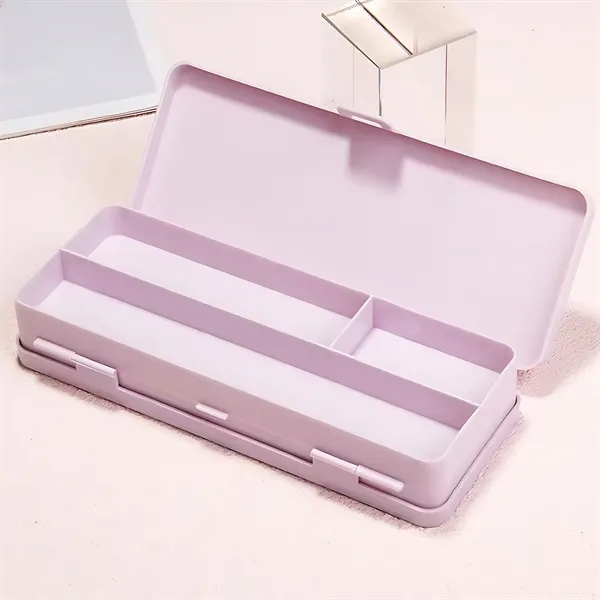 Plastic Frosted Pencil Case School Office Supplies - Plastic Frosted Pencil Case School Office Supplies - Image 5 of 6
