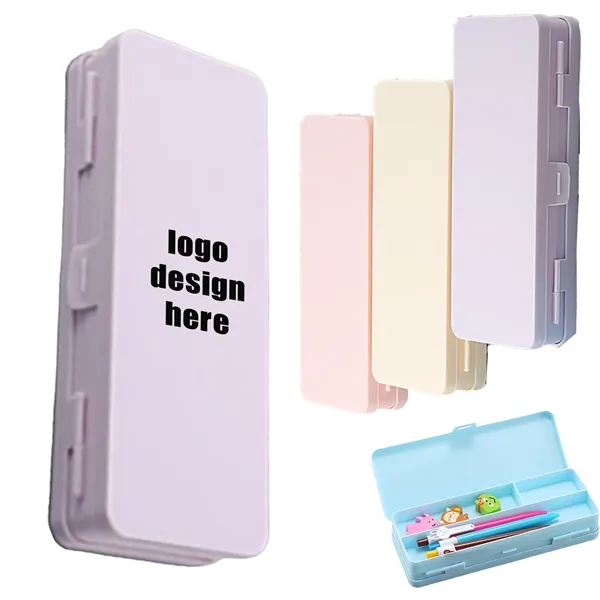 Plastic Frosted Pencil Case School Office Supplies - Plastic Frosted Pencil Case School Office Supplies - Image 0 of 6