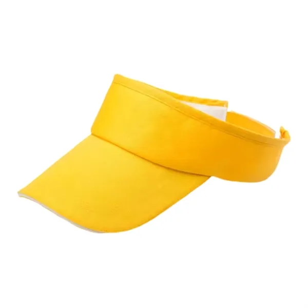 Adjustable Polyester Sun Visor Cap - Adjustable Polyester Sun Visor Cap - Image 4 of 10