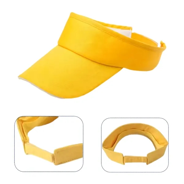 Adjustable Polyester Sun Visor Cap - Adjustable Polyester Sun Visor Cap - Image 5 of 10