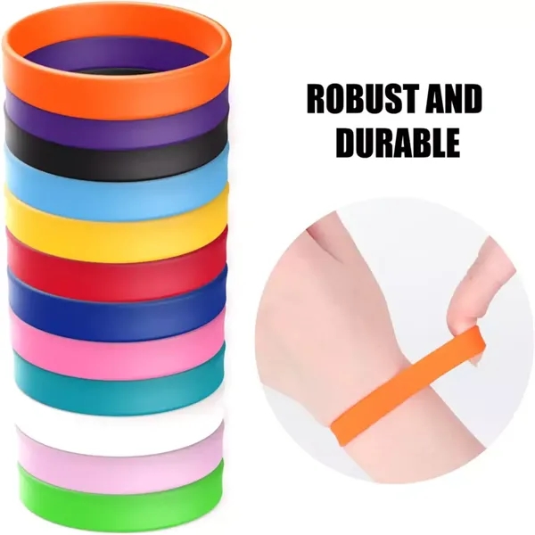 Rubber Bracelet Wristband Blank Silicone Elastic Sport - Rubber Bracelet Wristband Blank Silicone Elastic Sport - Image 3 of 4