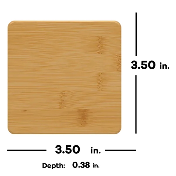 Square Bamboo Coaster - Square Bamboo Coaster - Image 3 of 3