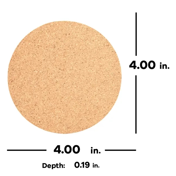 Round Cork Coaster - Round Cork Coaster - Image 2 of 2