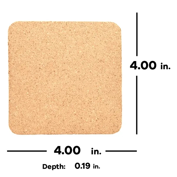 Square Cork Coaster - Square Cork Coaster - Image 2 of 2