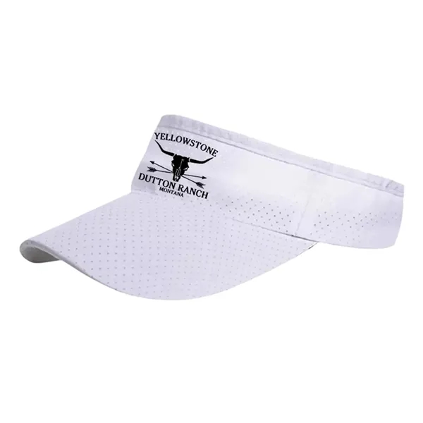 Adjustable Quick Dry Polyester Visor Cap - Adjustable Quick Dry Polyester Visor Cap - Image 6 of 9