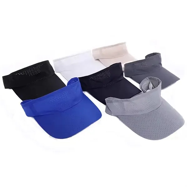 Adjustable Quick Dry Polyester Visor Cap - Adjustable Quick Dry Polyester Visor Cap - Image 8 of 9