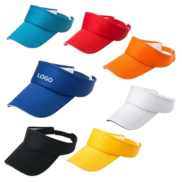 Adjustable Polyester Sun Visor Cap - Adjustable Polyester Sun Visor Cap - Image 10 of 10