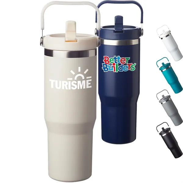 30 oz. Bronx Stainless Steel Travel Mugs w/ Handle - 30 oz. Bronx Stainless Steel Travel Mugs w/ Handle - Image 0 of 6