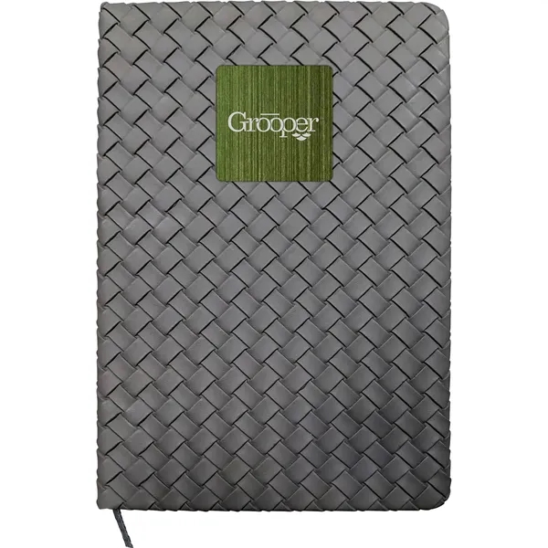 Woven Notebook with Metal Accent - Woven Notebook with Metal Accent - Image 11 of 13
