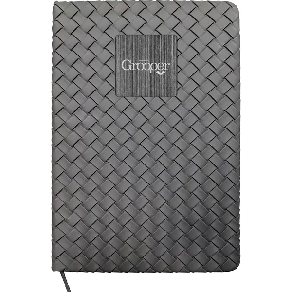 Woven Notebook with Metal Accent - Woven Notebook with Metal Accent - Image 2 of 13