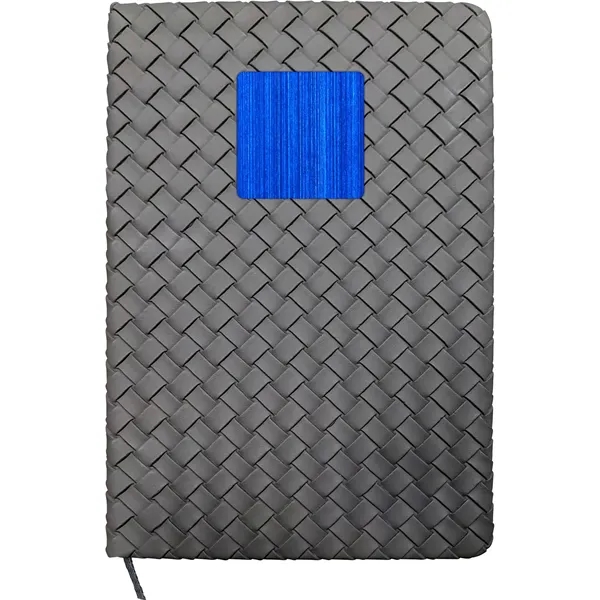 Woven Notebook with Metal Accent - Woven Notebook with Metal Accent - Image 5 of 13