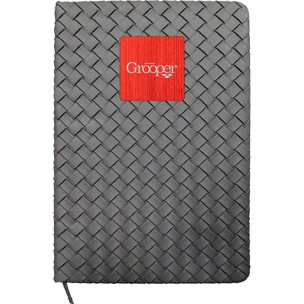 Woven Notebook with Metal Accent - Woven Notebook with Metal Accent - Image 6 of 13
