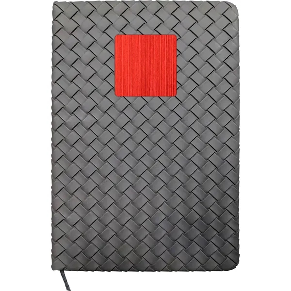 Woven Notebook with Metal Accent - Woven Notebook with Metal Accent - Image 7 of 13